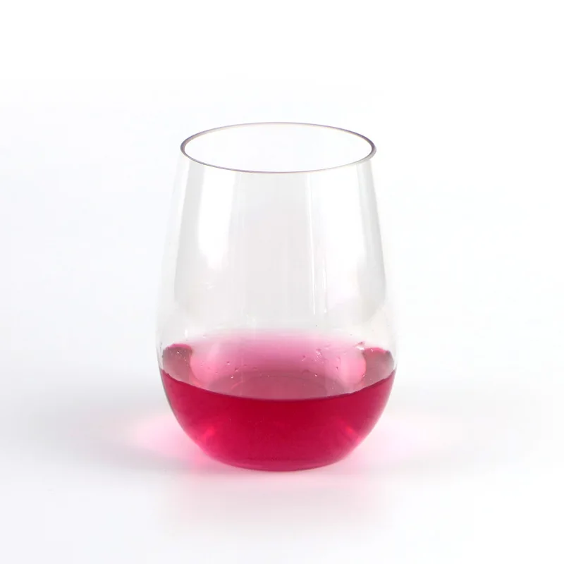 Set Da 32 Bicchieri Da Vino In Plastica Usa E Getta 350 Ml – Infrangibili Con Bordo Oro Rosa – Eleganti E Senza BPA Per Feste E Cocktail - 5