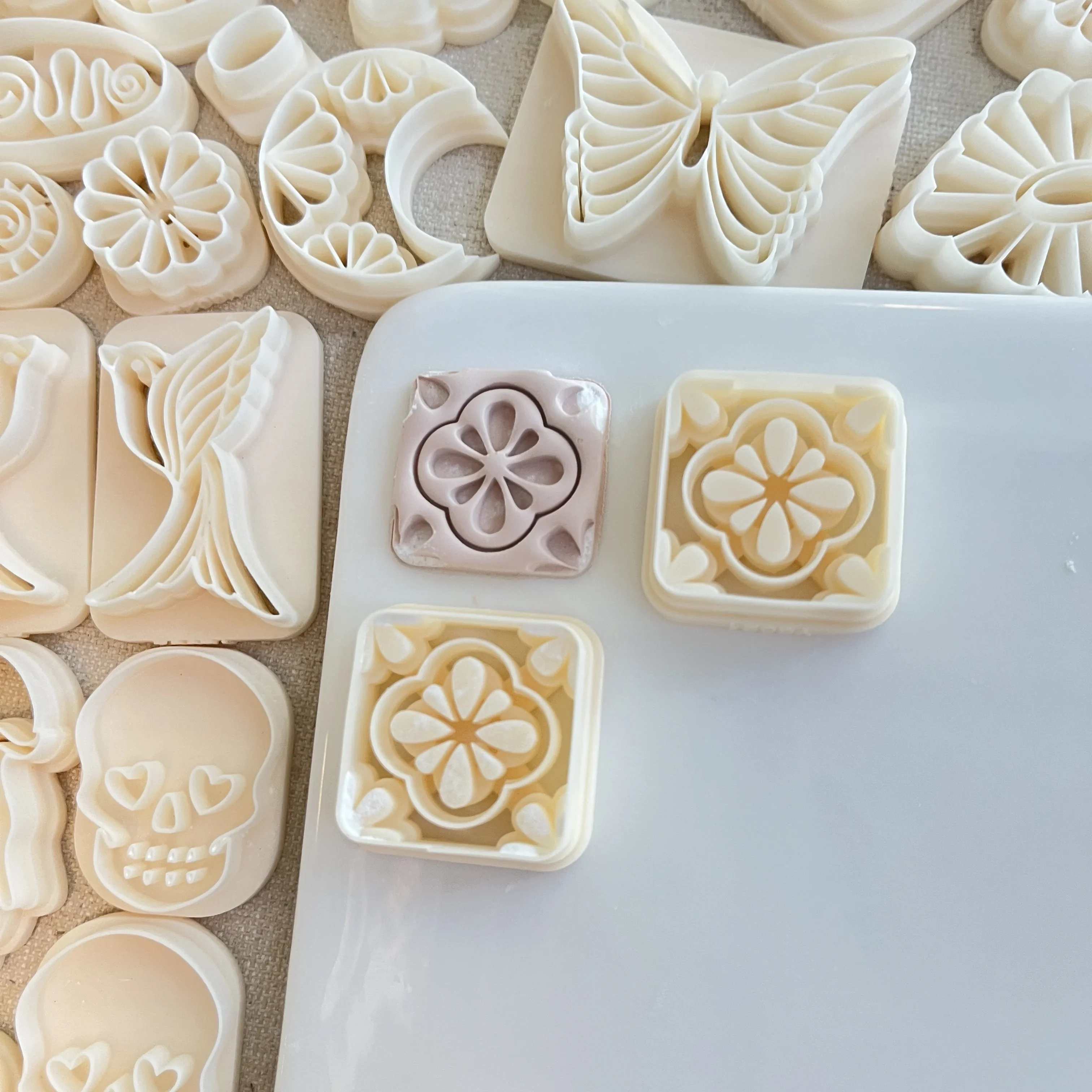 Floral Clay Stamp Cutter Mold 6