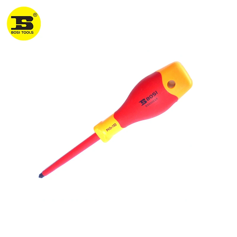 

Free Shipping BOSI Germany VDE Insulation PH3x150mm Screwdriver Electrician Tool Magnetic BS600024