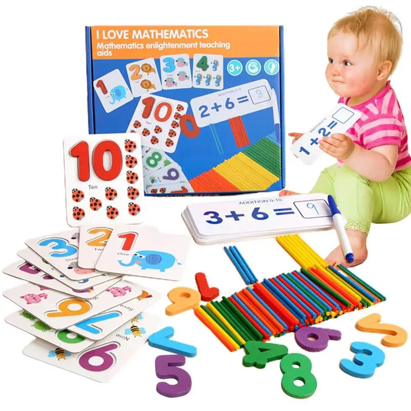

Математические палочки с подсчетом, игрушки Монтессори, математический Обучающий набор, Обучающие игрушки, товары для дома, Обучающие инструменты