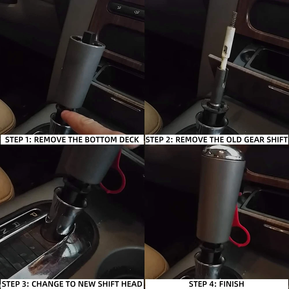 Automatic Transmission Gear Shift Lever Knob Handle Assembly Compatible Ford F150 2004 2005 2006 Replaces