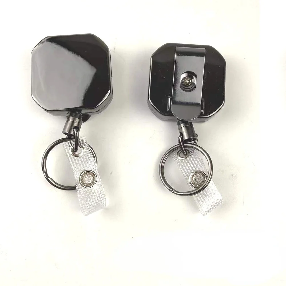

1 Pcs Retractable Nurse Badge Reel Clip Badge Holder Students Doctor Id Card Holder Metal Keychain Credential Holder