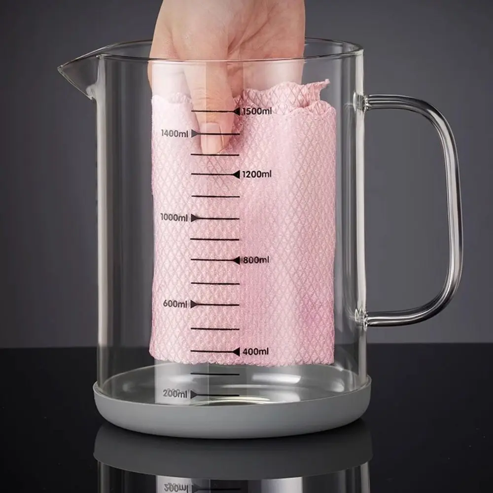 Description Picture 4 of item1L/1.5L Capacity Glass Oil Filter Heat-Resistant Household Oil Filter Container with Scale Fine Mesh Grease Container Kitchen