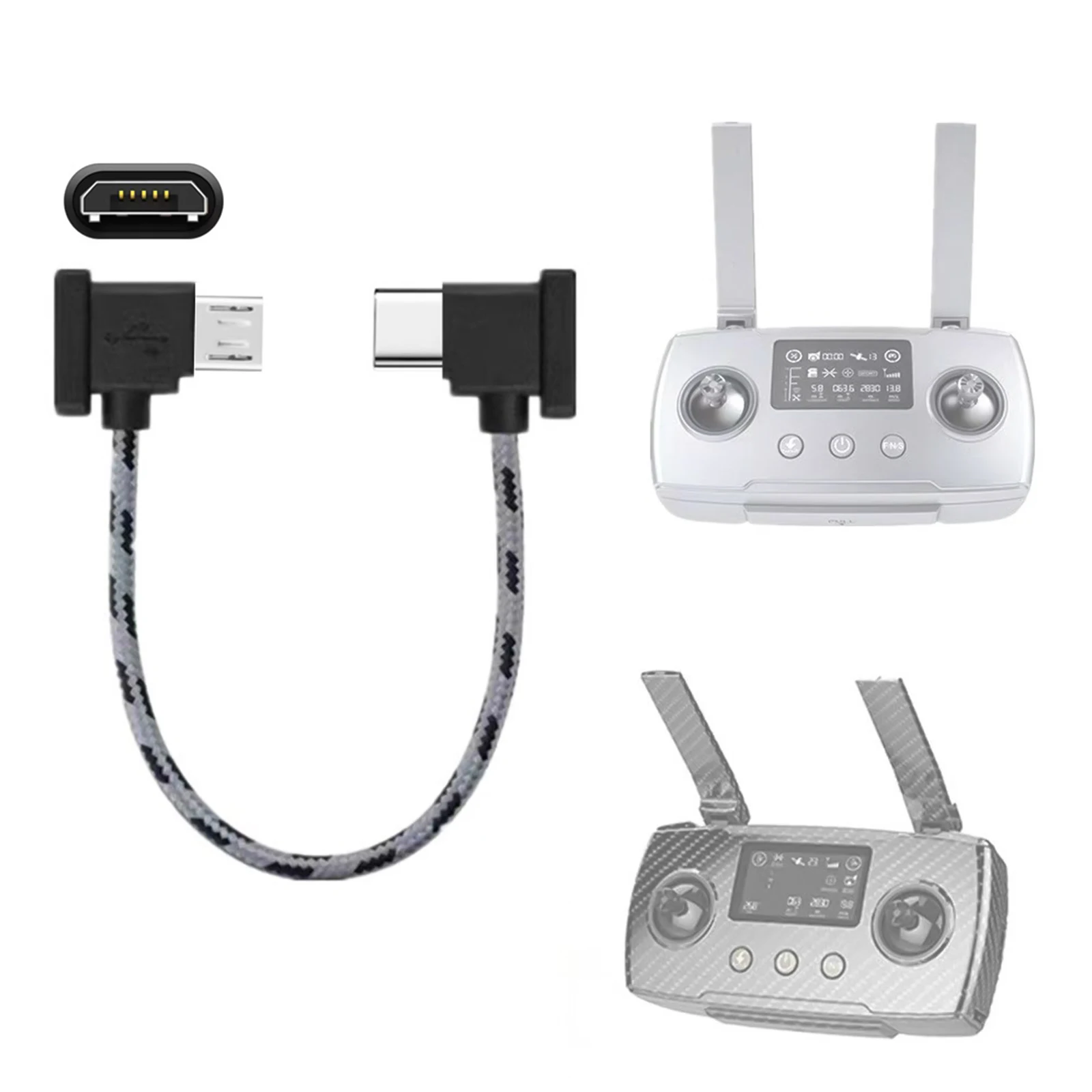 Nylon Braided Cable for Remote Controller and Smartphone Connection