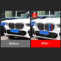 3Pcs Car Grille Trim Strip For BMW X1 X2 X3 X4 X5 X6 X7 E84 F48 F49 F39 E83 F25 G01 F26 G02 E70 F15 E53 G05 E71 E72 F16 G06 G07 4