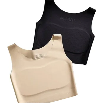 S/M/L/XL/XXL/XXXL/XXXXL Liquid Foundation Underwear Traceless Chest Binding Ice Silk Material Ultra-Thin Foundation Liquid Bra 1