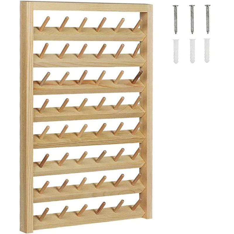 

Braiding Hair Rack Stand Hair Stylist Wooden Thread Holder for Sewing Machine Thread Rack for Sewing Storage