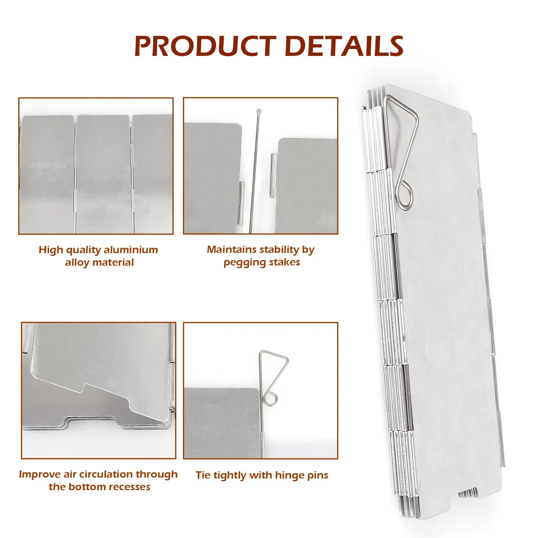 Camping Stove Windscreen Plates 4