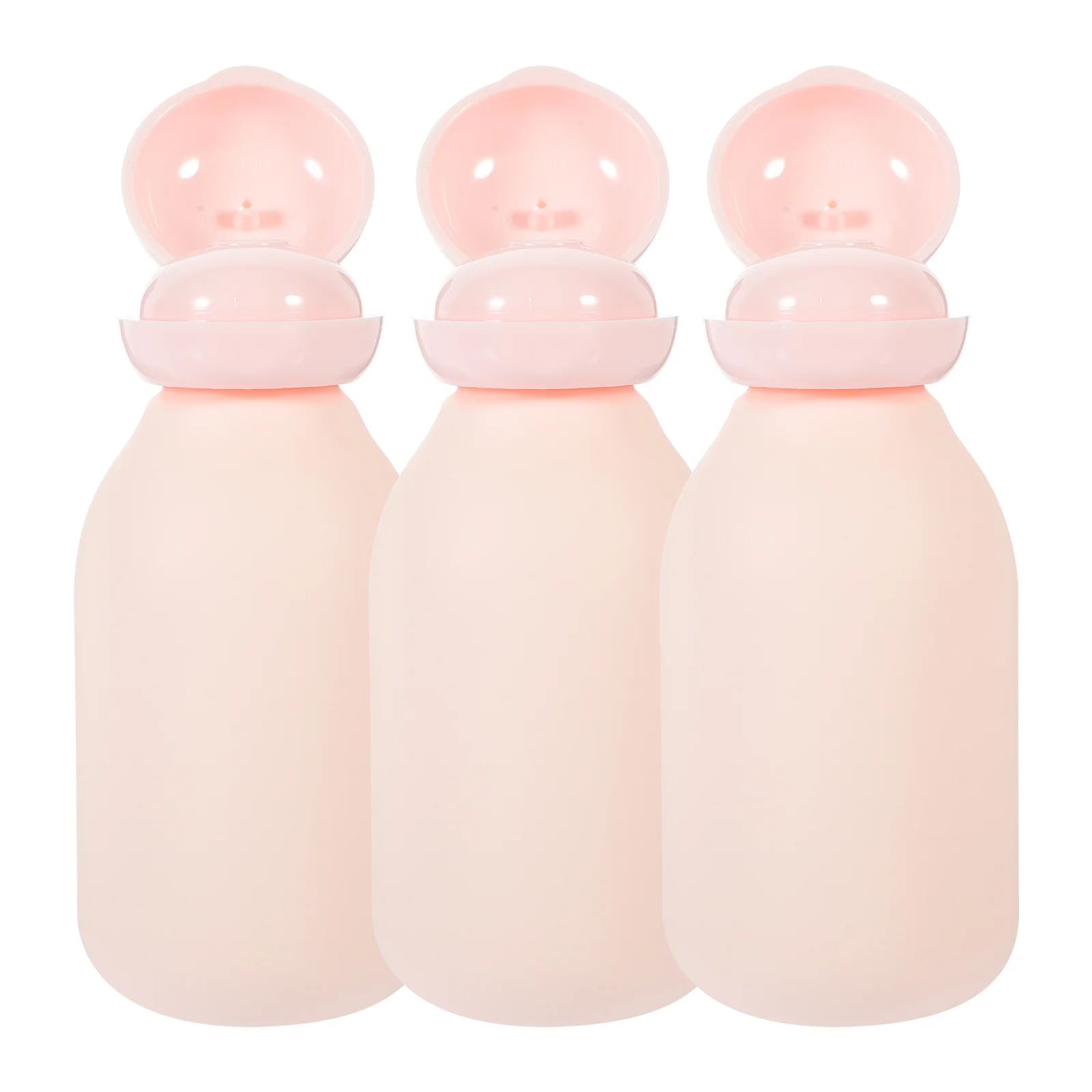 

3pcs Travel Size Bottles Refillable Toiletries Bottles Empty Shampoo Lotion Bottles(100ml)