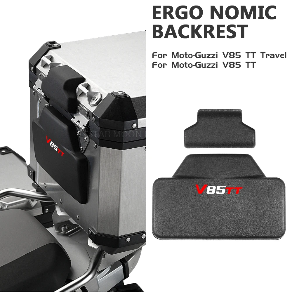 

Motorcycle Accessories Rear Case Cushion Passenger Backrest Lazy Back Pad set For Moto-Guzzi V85 TT Travel V85TT