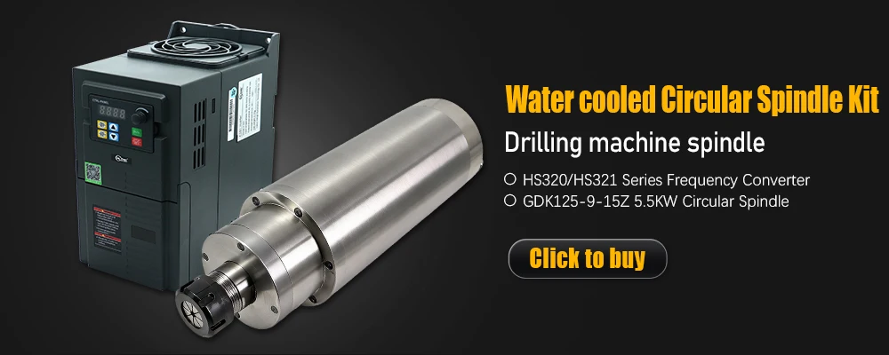 5.5kw 125mm Round Spindle Motor For metal Processing ER32 9000-15000rpm +5500w V