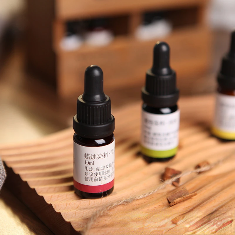 Liquid Candle Dye Pigment DIY Handmade Aromatherapy Candle Colorant Supplies 10ml/bottle candle dyes pigment,soy candle wax pigment,candle dyes kit