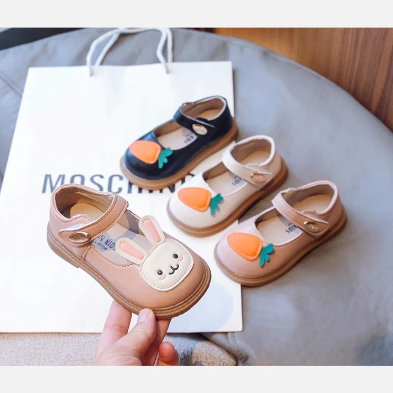 Zapatos Ni&ntilde;a Cartoon Girl Shoe Autumn New Anti Slip Princess Shoe Cute Mary Jane Shoes Child Shoes Dress for Girls Leather