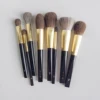 Shoushoulang Professional Handmade Make Up Brushes 1PC Red Squirrel Goat Hair Mother-of-Pearl Ebony Handle Makeup Brushes 3