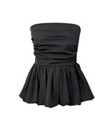 Kimotimo French One Shoulder Pleated Slim Tube Top Women Sexy Waist Ruffled Sleeveless Vests Summer Y2k Solid All Match Tanks - Image 6
