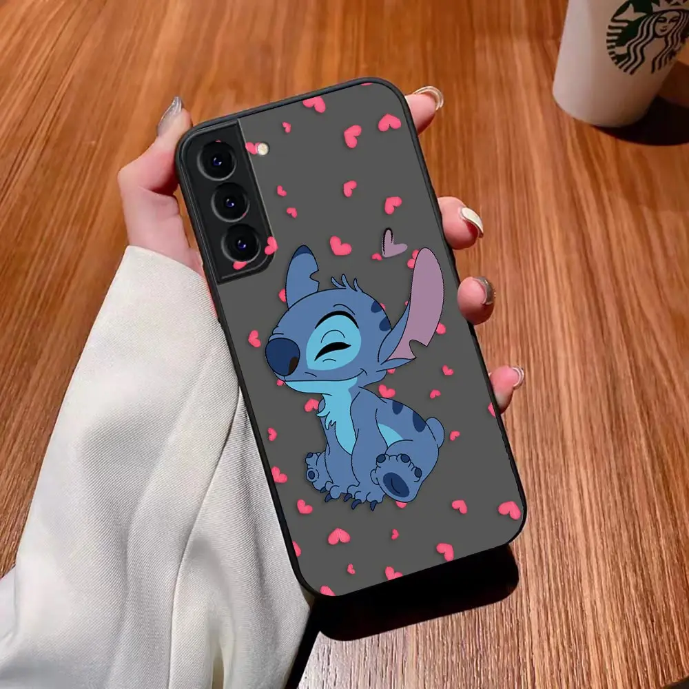 thumbnail image 1 of Matte Case for Samsung Galaxy S23 S22 S21 S20 S10 4G S9 S8 Plus ULTRA 5G LITE Case Funda Coque Shell Lilo & Stitch Cartoon Anime, 1 of 5