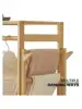 Magshion Bamboo Clothing Garment Rack Freestanding Clothes Coat Hanger Closet Organizer with Shelf for Shoe or Storage B 5