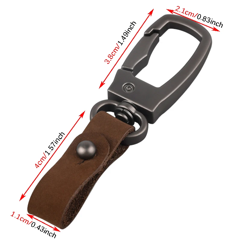Handgefertigter Auto-Schlüsselanhänger aus echtem gefrostetem Rindsleder, DIY-Auto-Schlüsselanhänger, Schlüsselanhänger, Charm-Schlüsselanhänger-Zubehör – Detail 1