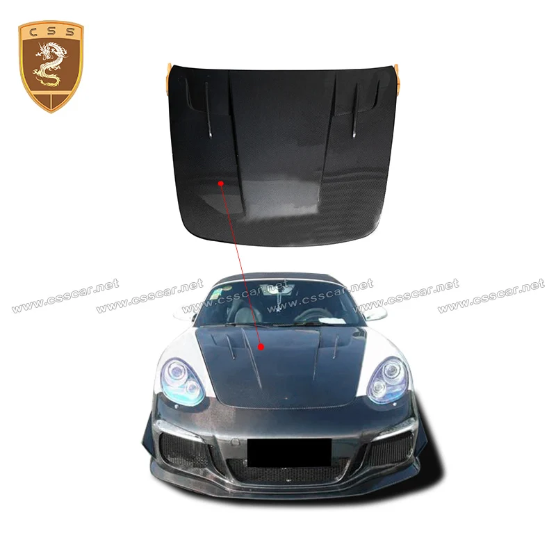 

987 MH стиль настоящие Углеродные волоконные передние капоты двигателя Автомобильная крышка капота для Cayman Boxter 987 модель автомобиля капот украшение