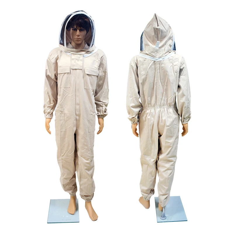 Cotton Full Body Beekeeping Clothing Veil Hood Hat Clothes Jacket Protective Beekeeping Suit Beekeepers Bee Suit Safety Clothing