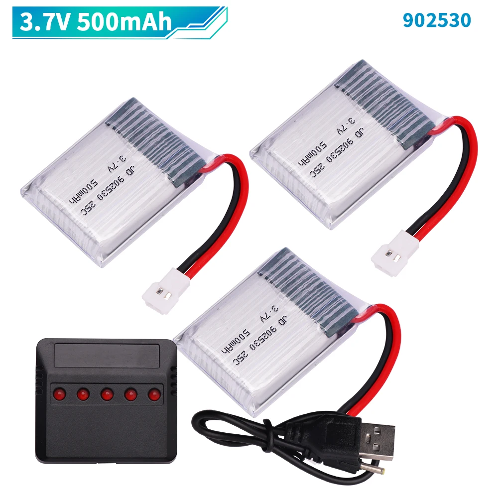 2 Batteries 3.7V 500mAh - Compatibles WLtoys F949, V931, XK K123, Télécommandes