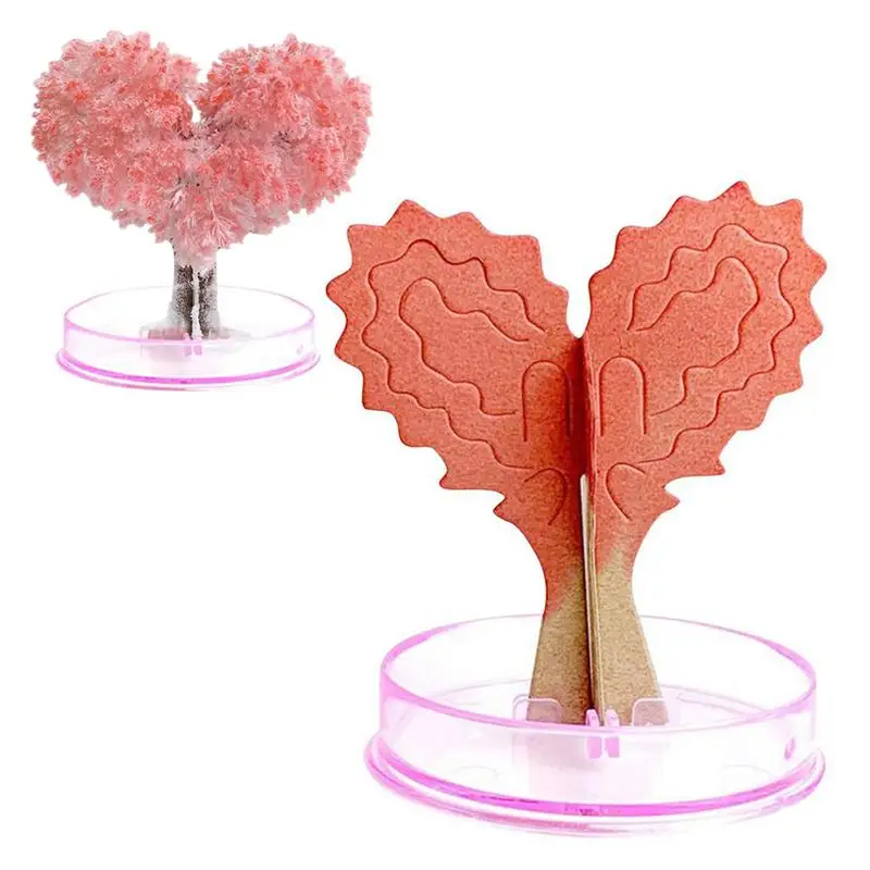 

Crystal Growing Tree Heart-Shaped Tree Flowering Magic Growth Tree Crafts Heart-Shaped Tree Flowering Magic Growing Crystal