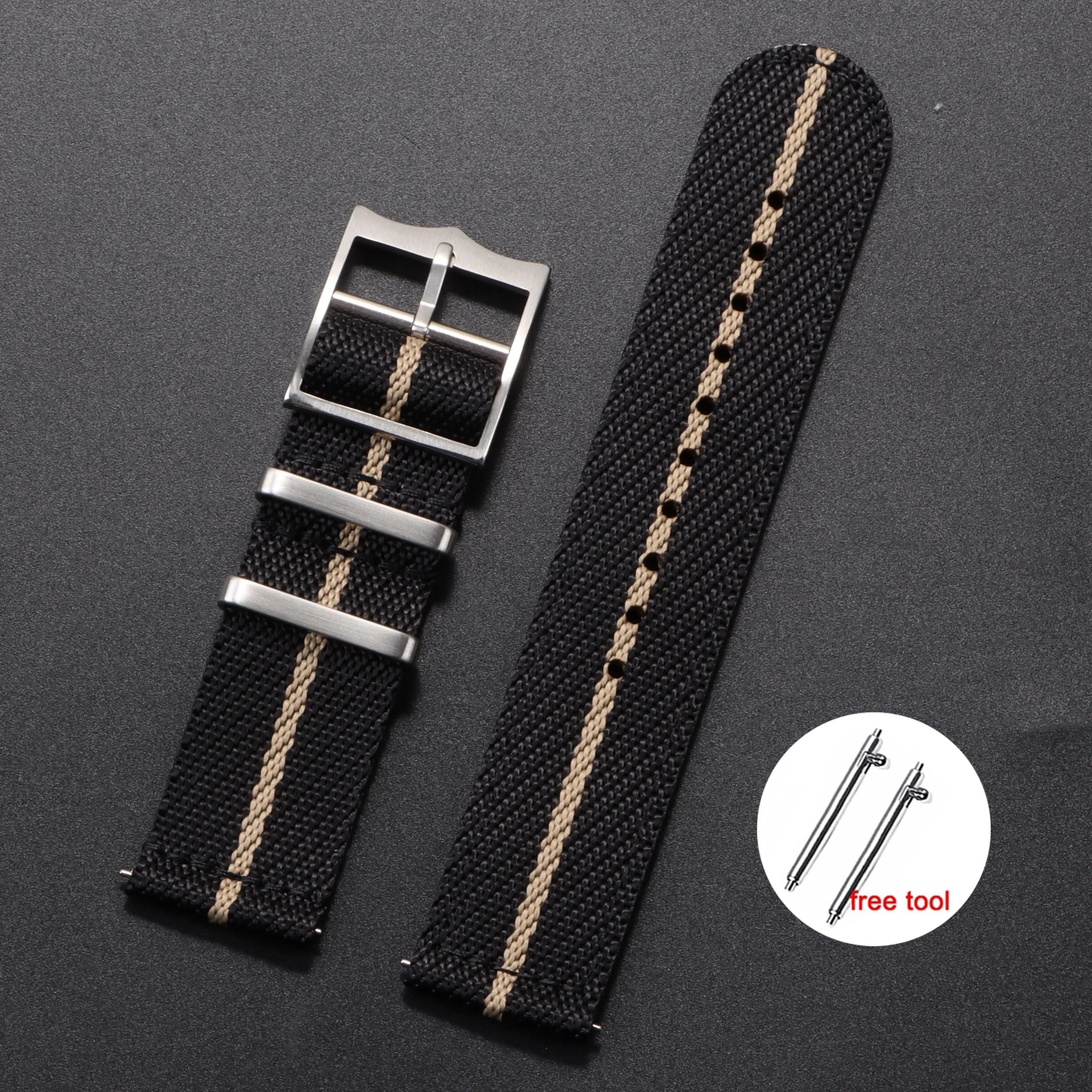 Nylon Canvas Quick Release Watch Strap - Versatile Military Sport Bracelet