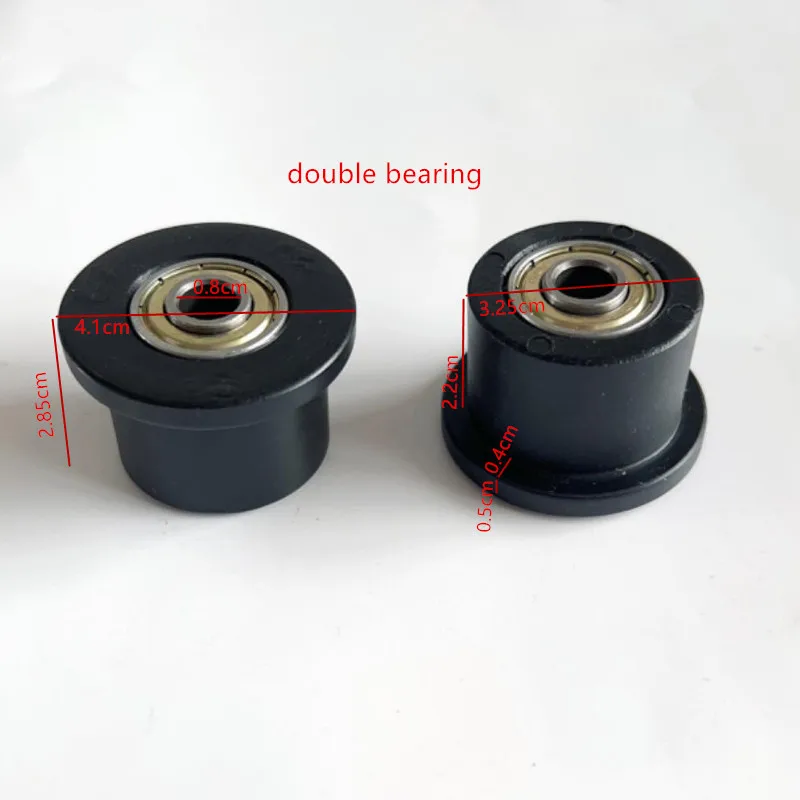 2pcs Equipment sliding bearing roller gym fitness equipment roller parts rowing machine cushion bearing parts gym accessories