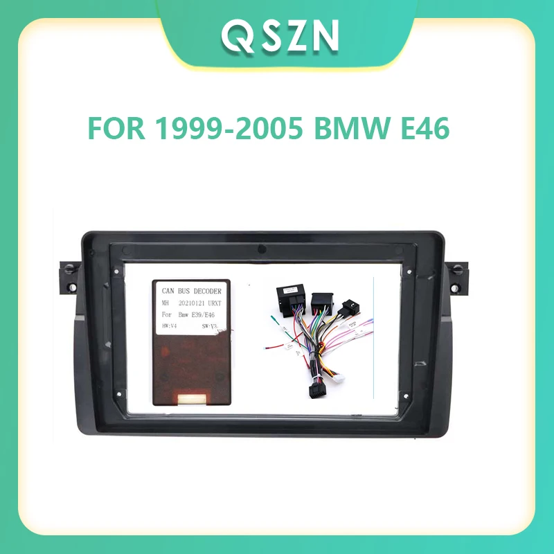 Cd Player Plate Panel Trim Mount Kit Stereo Dashboard Radio Frame Cd Trim Bezel Per Bmw E46 1999-2005 Double Din Stereo Radio