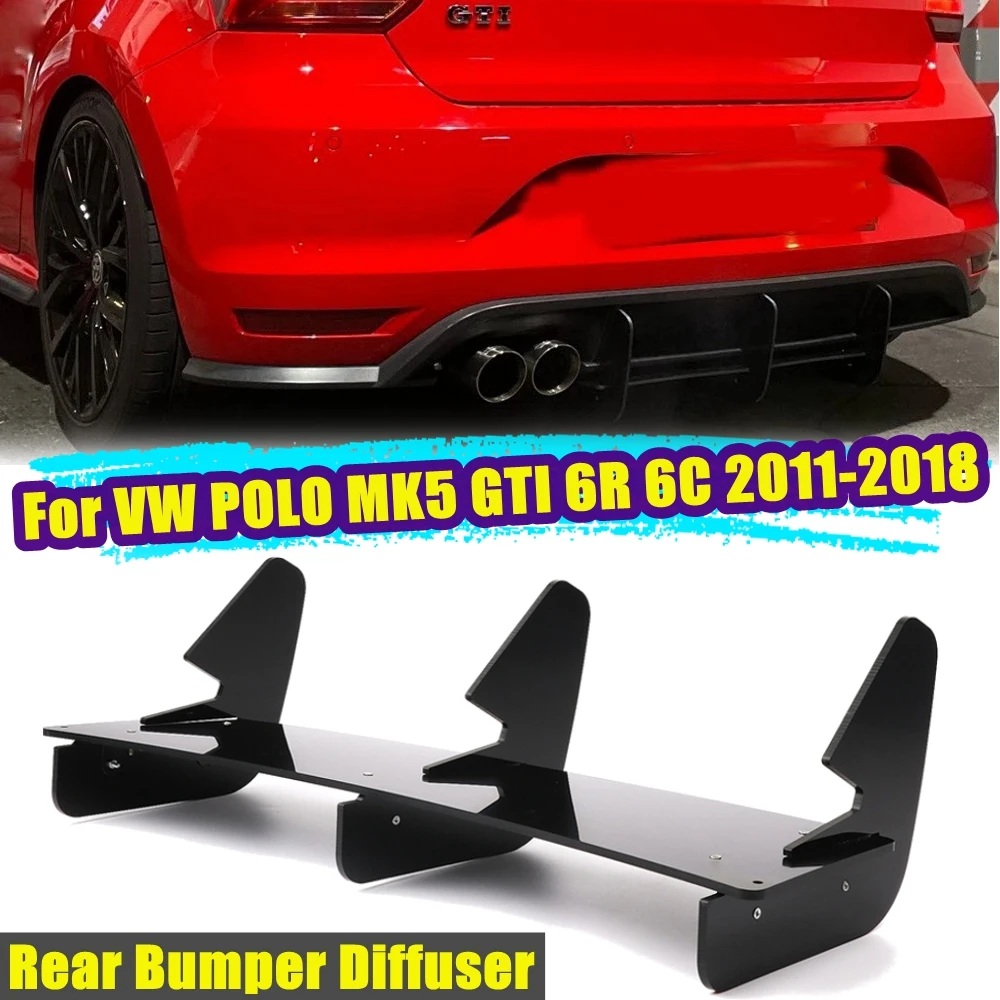 Heißer Design für VW Volkswagen POLO 6R Spoiler 2011 Zu 2018 Hohe