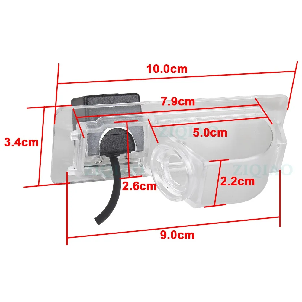 ZIQIAO per VW Santana Jetta 2013-2021 Jetta VA3 2019-2021 HD telecamera per retromarcia parcheggio HS121