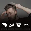 Stainless Steel Men's Beard Comb Portable Mini Oil Head Comb for Barber Mustache Care Shaping Tools Pocket Size Silver Hair Comb 3