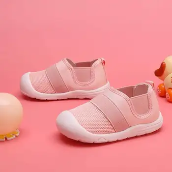 Scarpe da bambino Scarpe da passeggio per bambini Scarpe da ginnastica per bambini per ragazzo e ragazza Scarpe da prima camminata antiscivolo Scarpe da cartone animato arcobaleno in mesh traspirante 6 9 12 1
