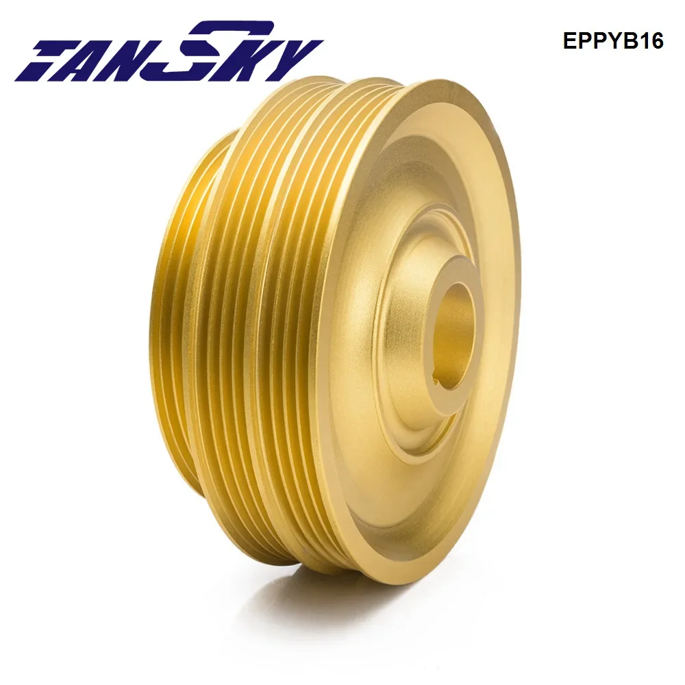 Tansky Crank Underdrive Engine Pulley Gold For Honda Civic 92-00 B16 Z0132 B16A B18C Light Weight EPPYB16
