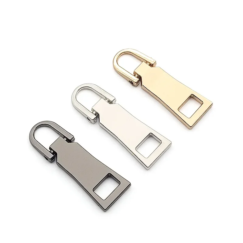 6/9pcs Detachable Metal Zipper Pull Replacement Repair Zip Puller Tab DIY for Luggage Suitcase Backpack Jacket Bags Coat Boots