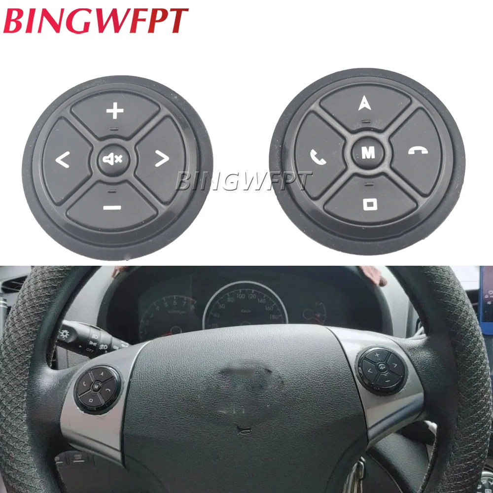 Bouton de commande au volant de voiture, télécommande pour autoradio,  Android, DVD, limitation GPS, navigation, unité principale, 8 prédire -  AliExpress