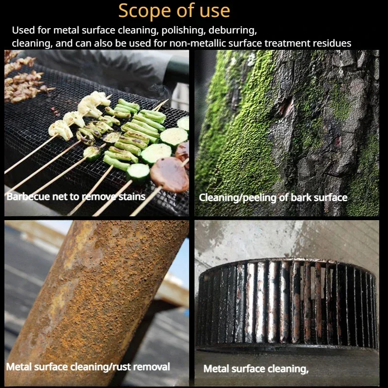 9" copper platingOutdoor Stainless Steel BBQ Brush With Wire Bristles, Suitable For Cleaning BBQ Grill /Picnic,Camping