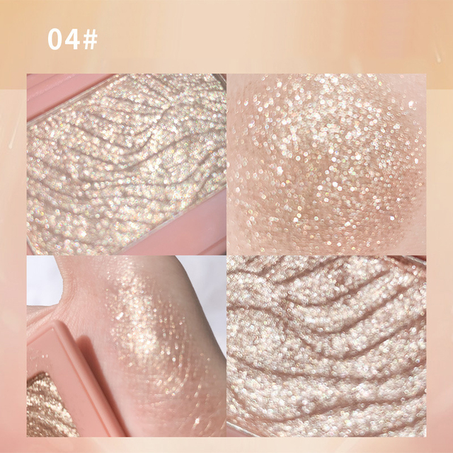 Highlighter Monochrome Eye Shadow Palette Face Body Makeup Waterproof Highlight Make up Contour Face High Gloss Powder