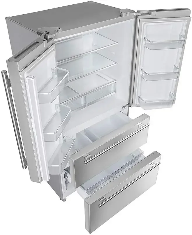 19.2 cu.ft Total Capacity - 36" Inch French Door Counter Stainless Steel Fridge with Child Safety Lock and Touch Control 3