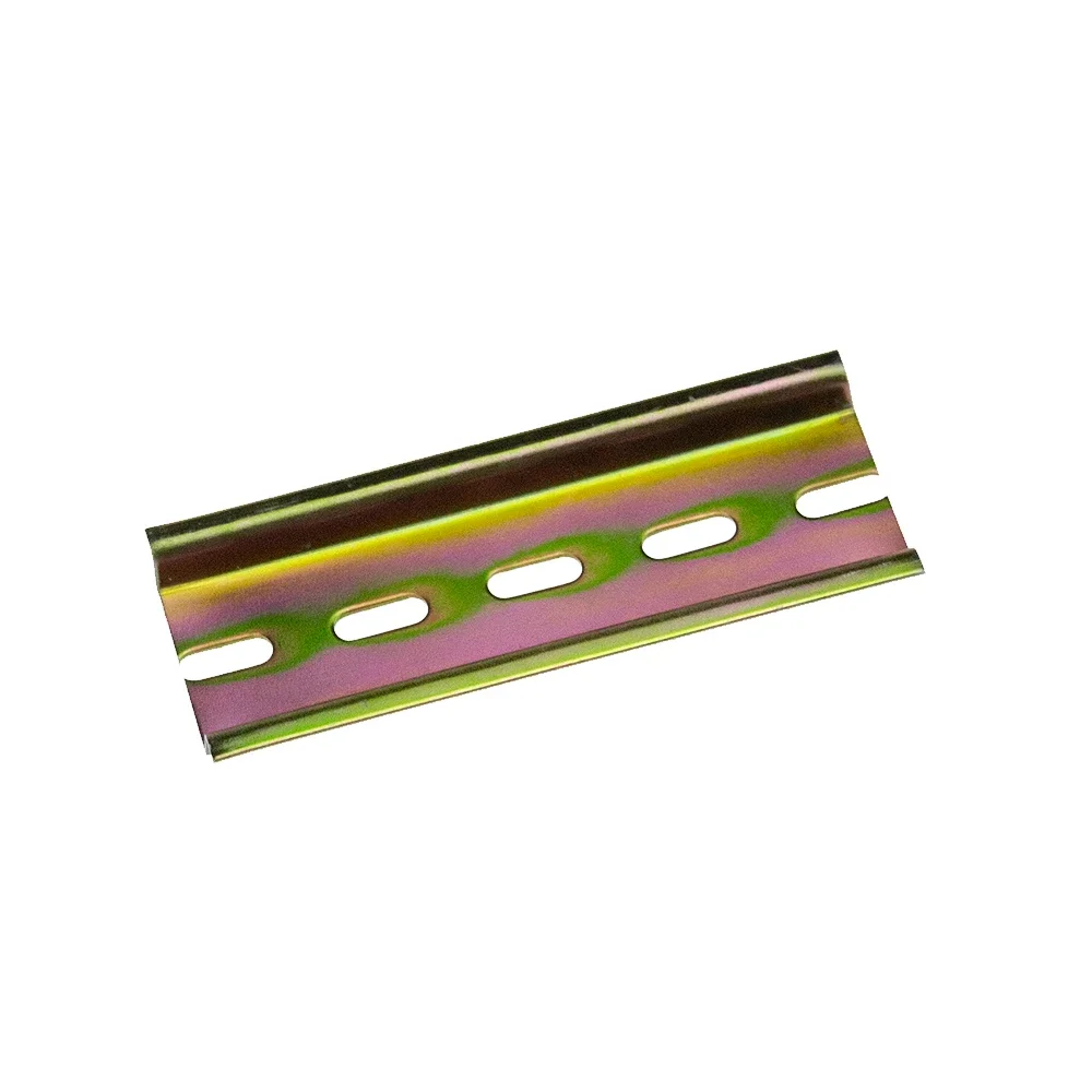 DIN Rail 1 Piece Thickness 1mm NS35-S Steel DIN Rail For Mounting Terminal Block C45 DZ47 Relay