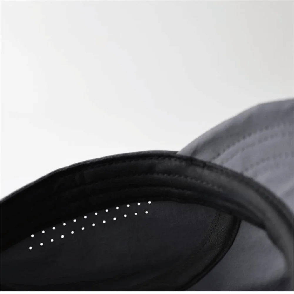 Einfarbige Mesh-Baseballkappe, verstellbar, weiches Oberteil, schnell trocknend, Sonnenschutzkappe, atmungsaktiv, Outdoor-Laufkappe mit weichem Rand, Unisex – Detail 5
