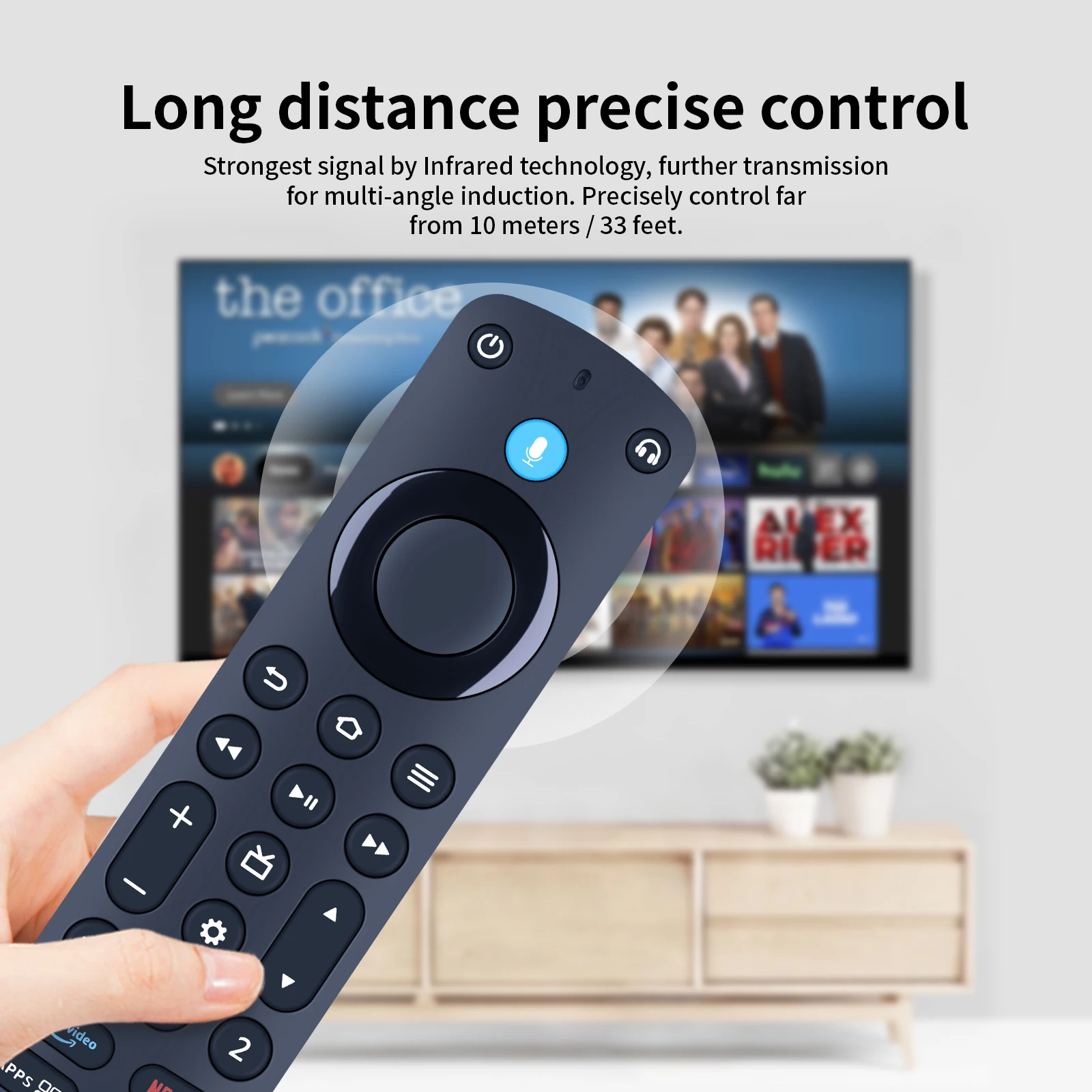 Amazon Fire TV Alexa Remote Pro용 새로운 음성 원격 제어(APP 포함) Amazon Music