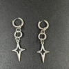 Boucles d'oreilles Punk Grunge Rock à rivets, chaîne, Cool, mode géométrique, goutte d'eau, gothique, breloque esthétique, bijoux, accessoires Hip Hop