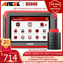 

Ancel DS600 OBD2 Car Diagnostic Scanner Automotive Diagnosis Tools ECU Coding Oil Adaption DPF IMMO Reset OBD 2 Auto Diagnose