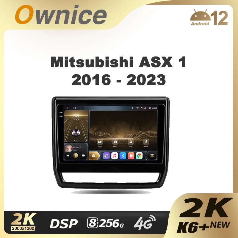 

Ownice K6+ 2K for Mitsubishi ASX 1 2016 - 2023 Right Hand Driver Car Radio Multimedia Video Player Navigat Stereo GPS Android 12