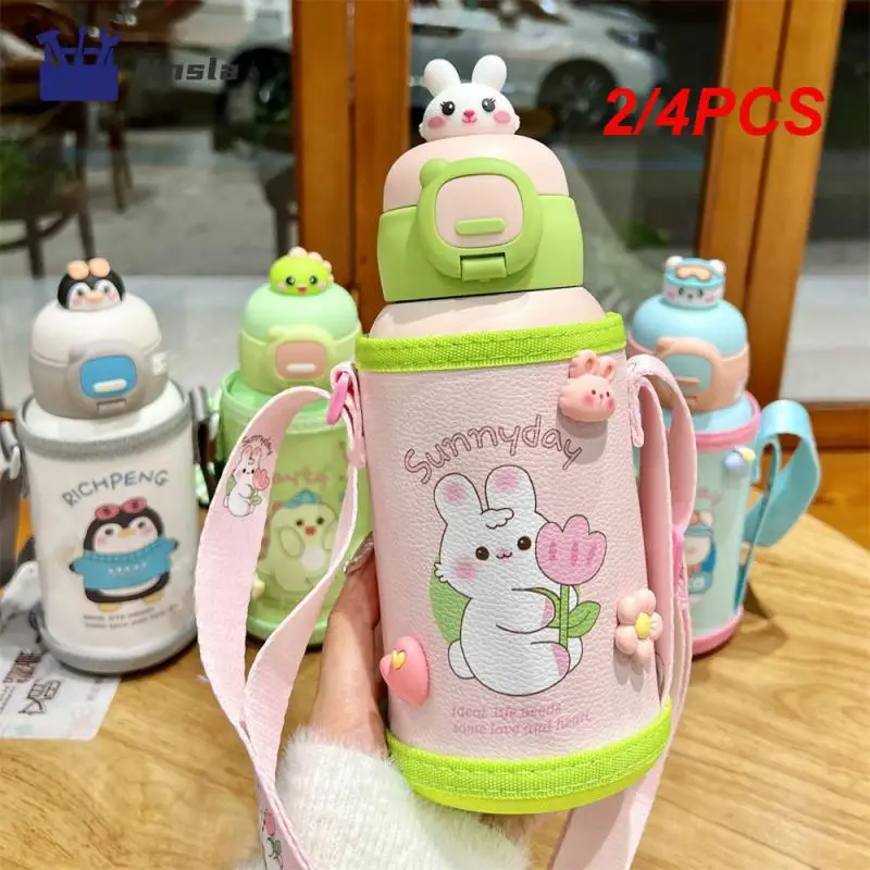 

2/4 шт., детский соломенный термос, 500 мл