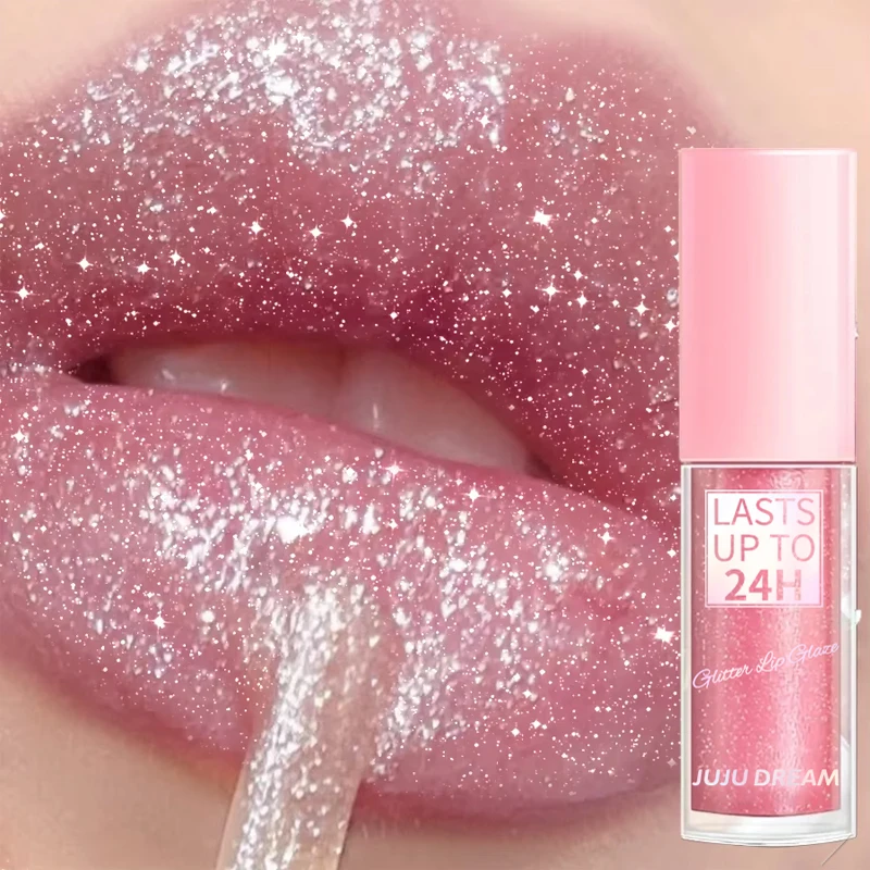 Long-lasting Glitter Lip Glaze Waterproof Liquid Lipstick Lip Tint_voghion.com