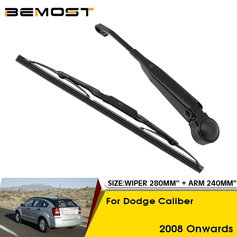 Car Wiper Blade For Dodge Caliber 2008 Onwards Rear Back Windshield Windscreen Rear Wiper 280mm+Arm 240mm Car Accessories