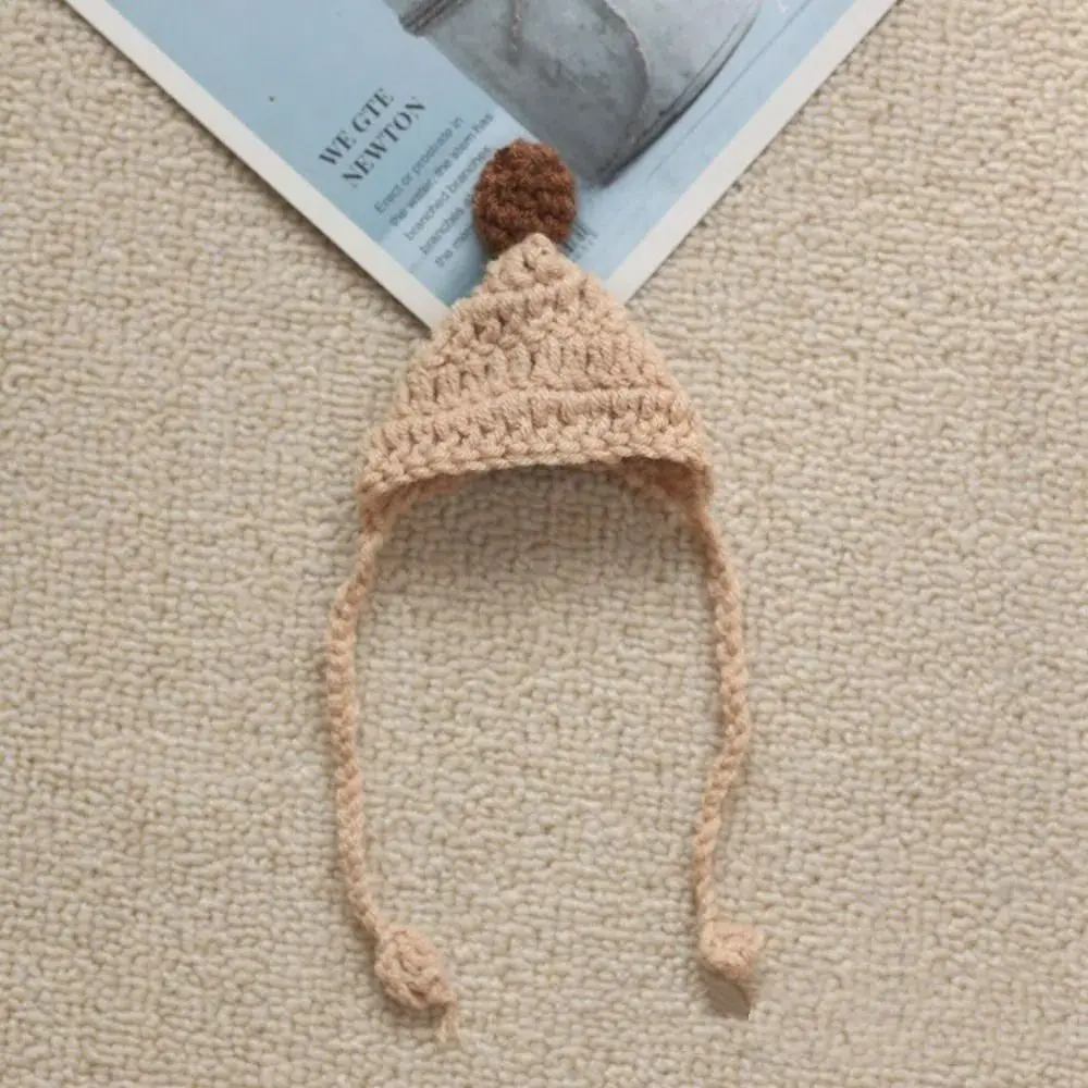 Cartoon Candy Color Mini Knitted Hats Cute Fashion Animal Doll Hat Plush DIY Casual Wear Hat for Skirt