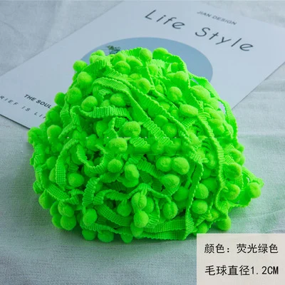 Vibrant Mini Pom Pom Lace Trim for Creative DIY Projects